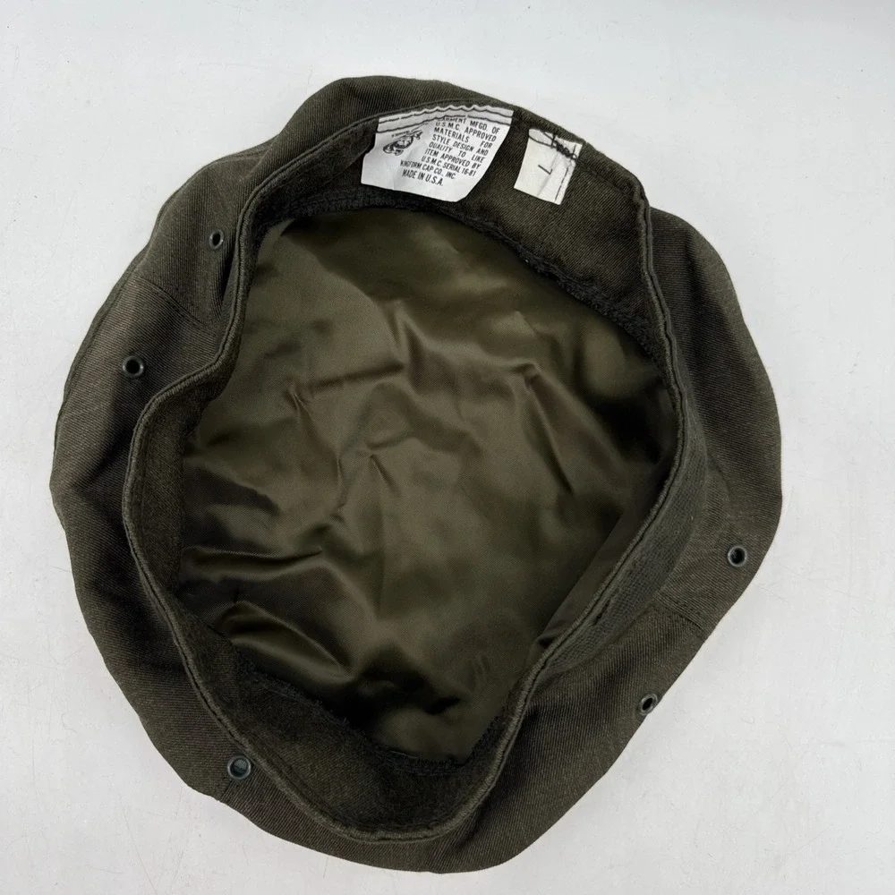USMC US Marine Corps Cap Cover Khaki Green Size 7